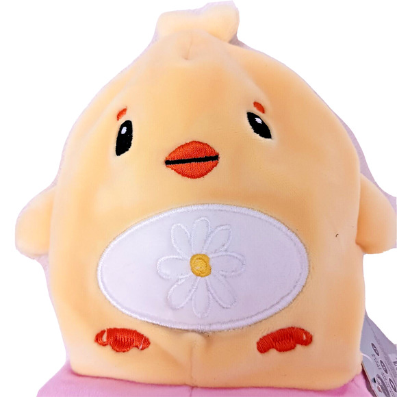 EASTER EGG Plush Reversible Yellow Baby CHICK Mushy Soft EMBROIDERED Eyes Toy - Picture 3 of 12